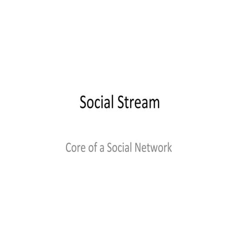 Social Stream Draft v1 Duy Doan
