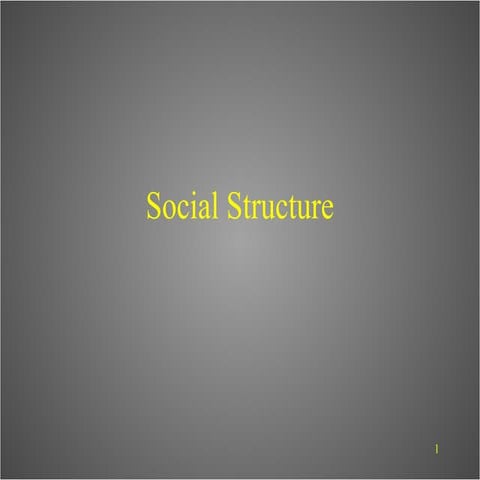 Social structure