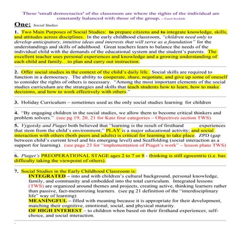 Social studies chapter 1 summary