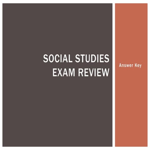Social studies exam review - answer key