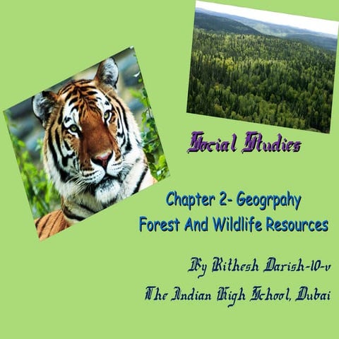 CBSE Social Science Geography Chapter 2 Class 10 Forest and Wildlife ...
