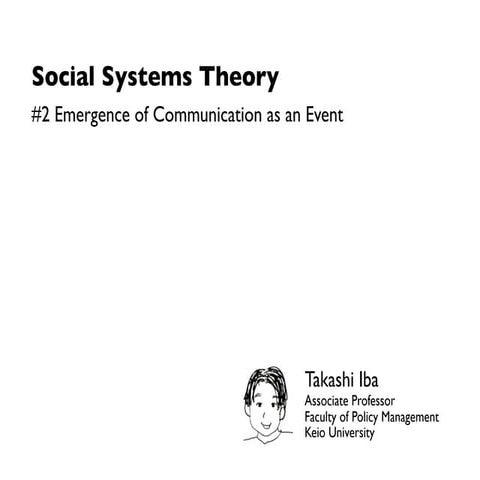 Social Systems Theory 2012 #2 | PDF