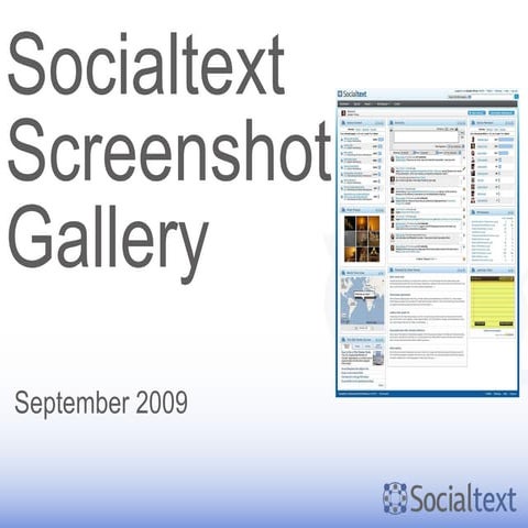 Socialtext Screenshot Gallery