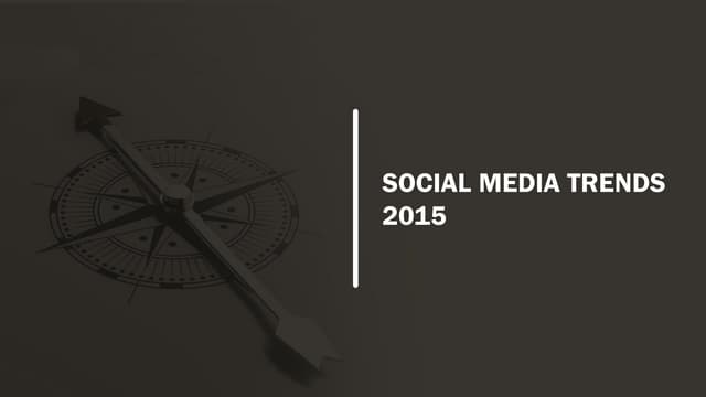 Social trends 2015 - Rasmus Fisker