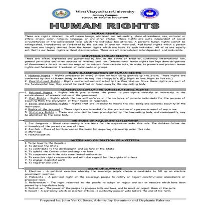 Social Trends and Issue - Human Rights | DOCX