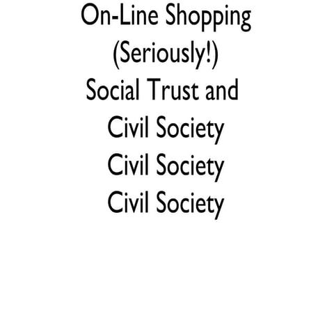 Social trust slide show october 2010