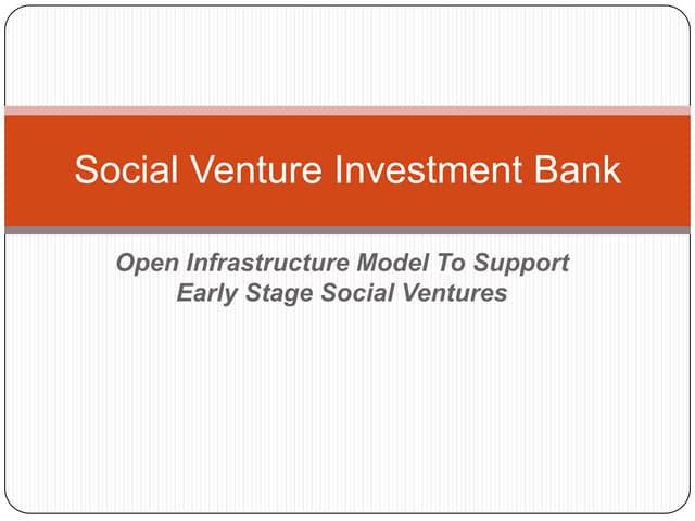Social Venture Investment Bank