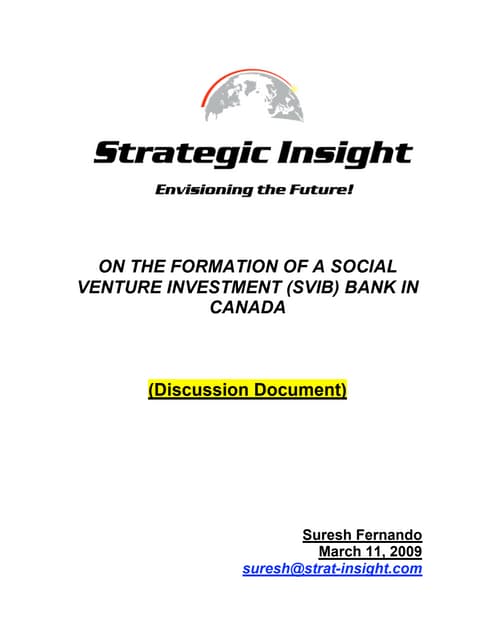 Social Venture Investment Bank 0312.09 1 1