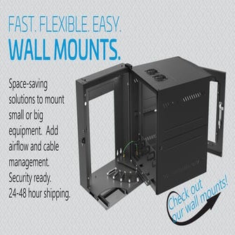 Wall Mounts from Great Lakes Data Racks & Cabinets. 