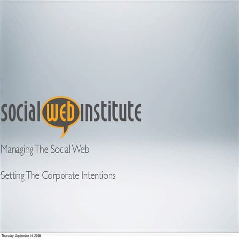 Social web institute preso