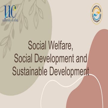 Social Welfare,Social development,Sustainable Development.pptx