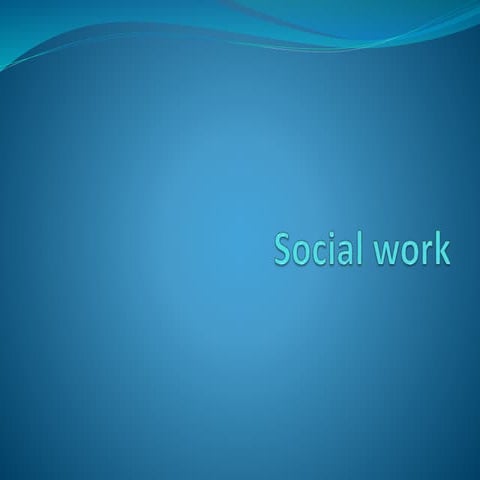 Social work