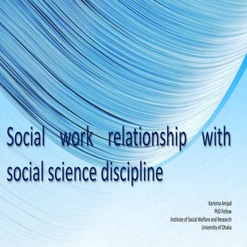 Social work relationship with social science discipline