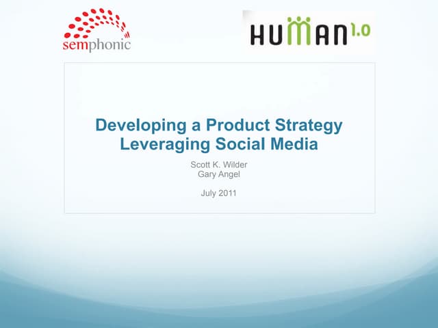 Social media and product dev process