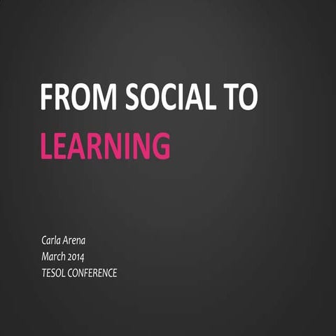 From Social to Learning