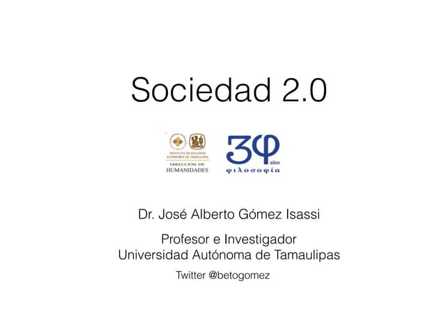 Sociedad 2.0: El impacto de las nue...