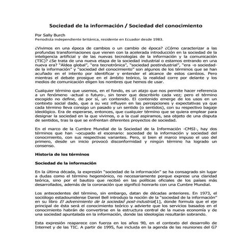 Sociedad de la informacion