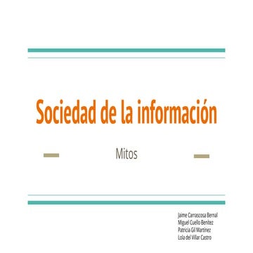 Sociedad de la informacion
