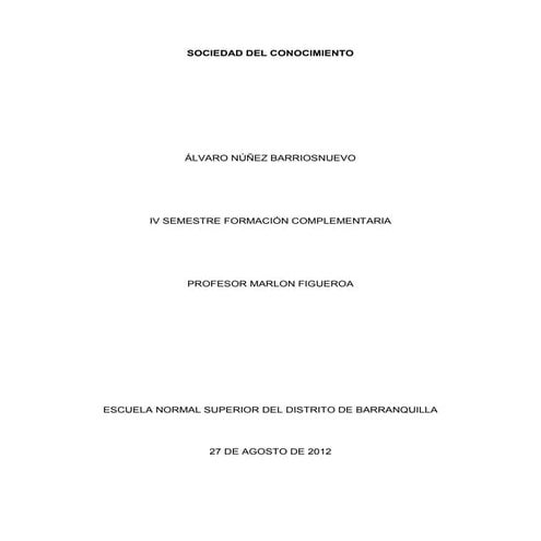 Sociedad del conocimiento