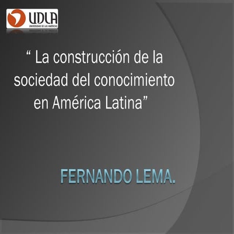 Sociedad del conocimiento Catedra 1