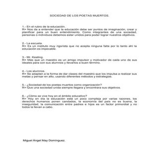 Sociedad de los poetas muertos