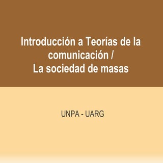 Sociedad de masas (2012)