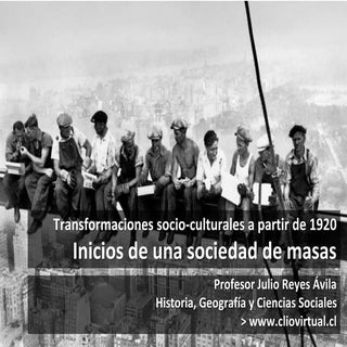 Sociedad de masas años ´20