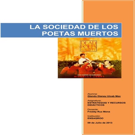 SOCIEDAD DE POETAS MUERTOS