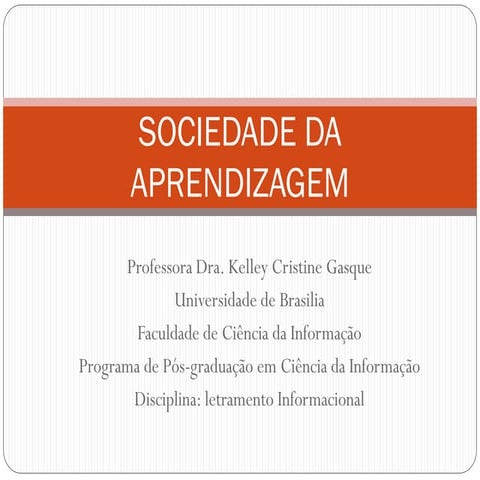 Sociedade da aprendizagem | PDF