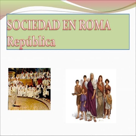 Sociedad en Roma