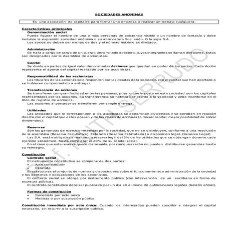 Sociedades anónimas