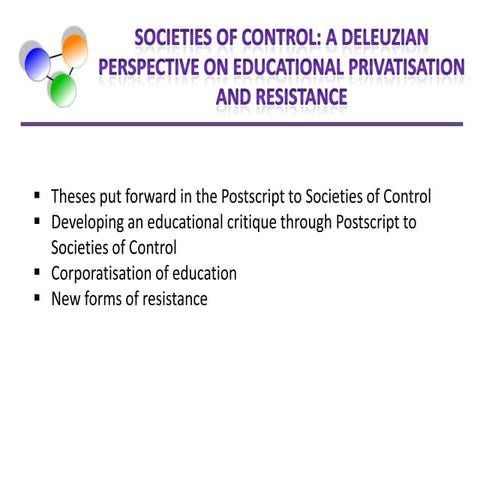 Societies of control