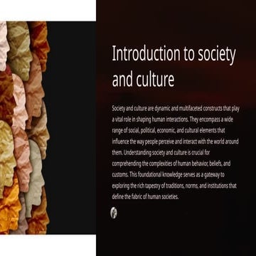 Introduction to Society and culture . ppt