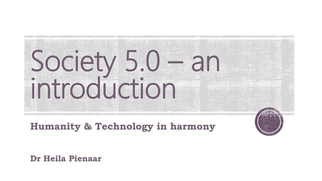 Society 5
