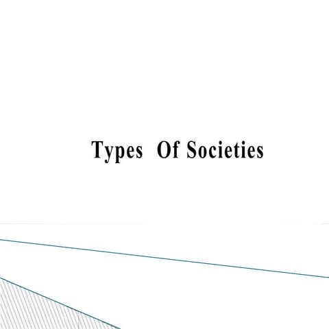 Society and its types 1