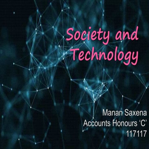 Society and Technology