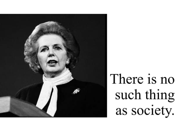Society doesn't exist