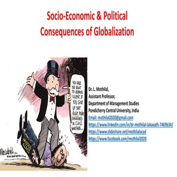 Socio-Economic & Political Consequences of Globalization