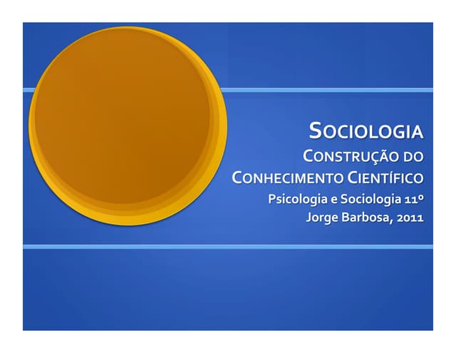 Sociologia - Introdução