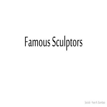 Socio6   famous sculptors