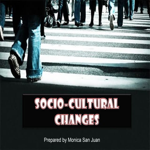 Socio cultural change (1)
