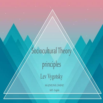 Sociocultural Theory in Reading