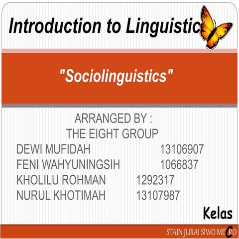 Sociolinguistics