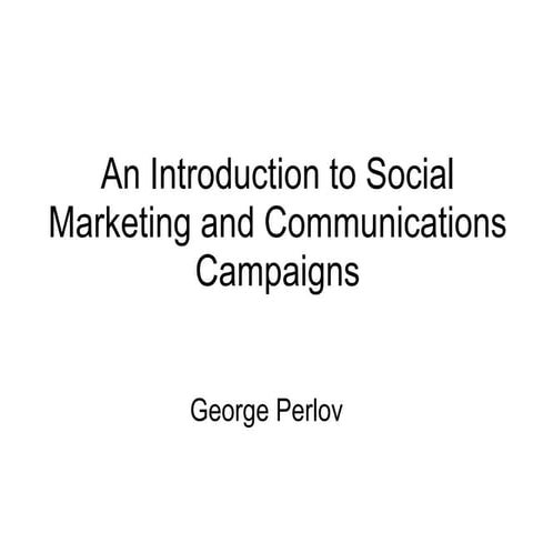 Social marketing 