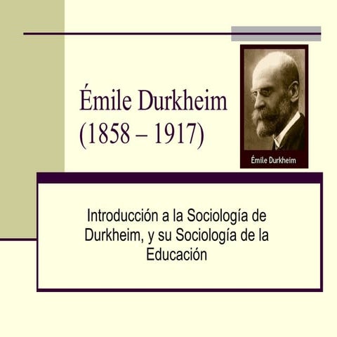 Emile Durkheim