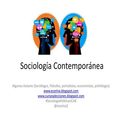 Sociología Contemporánea I