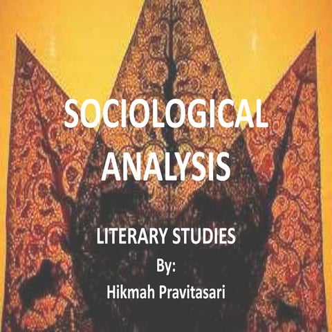 Sociological Analysis of the Author_hikmah