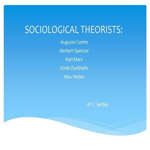 Sociological theorists