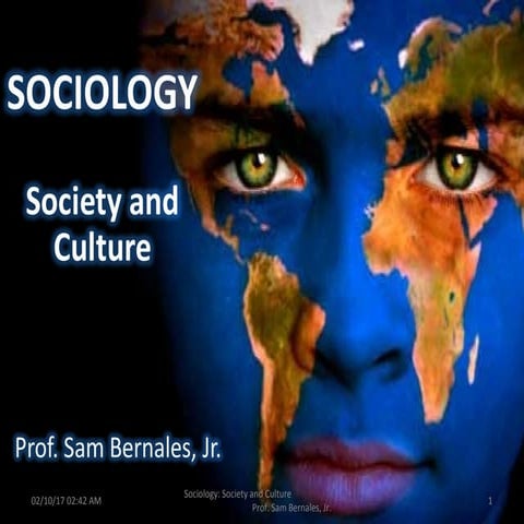 Sociology: Society and Culture