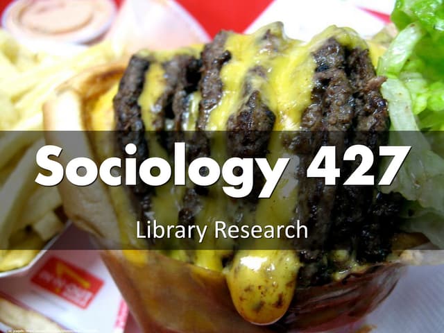 Sociology 427